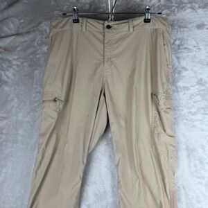 North Face Womens Khaki Cargo Pants Women Lightweight Travel Adventure Size 14